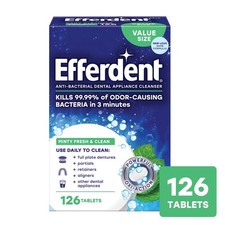 NEW Efferdent Retainer & Denture Cleaner Tabl...