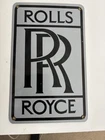 Porcelain Enamel Steel Sign Rolls Royce 7.5" x 12" Vintage Genuine