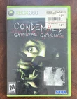 Condemned Criminal Origins Microsoft Xbox 360