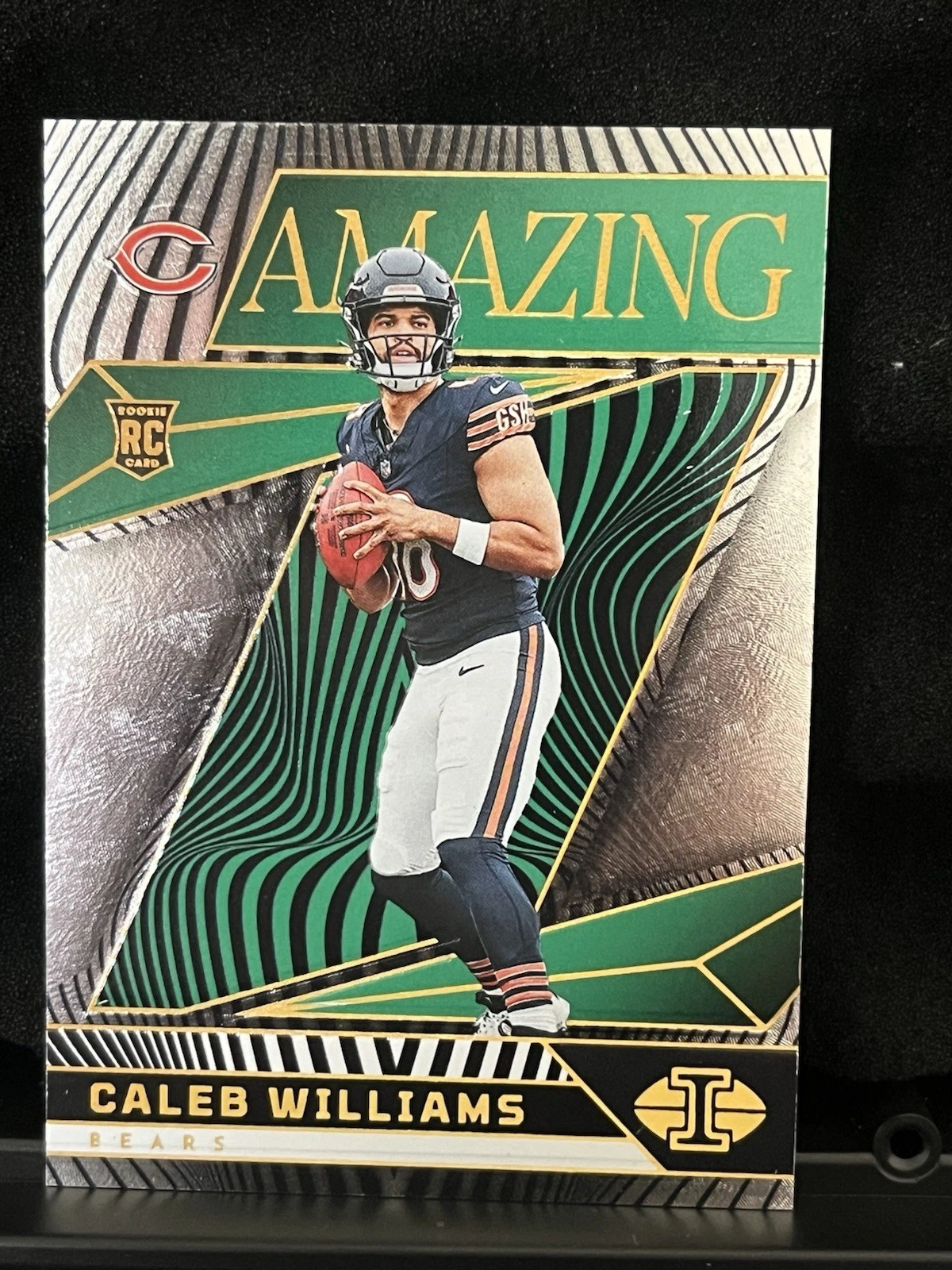 Caleb Williams Panini Illusions Amazing #1 Green