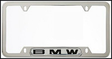 Genuine Bmw License Plate Frame Stainless Steel 82-12-0-010-395
