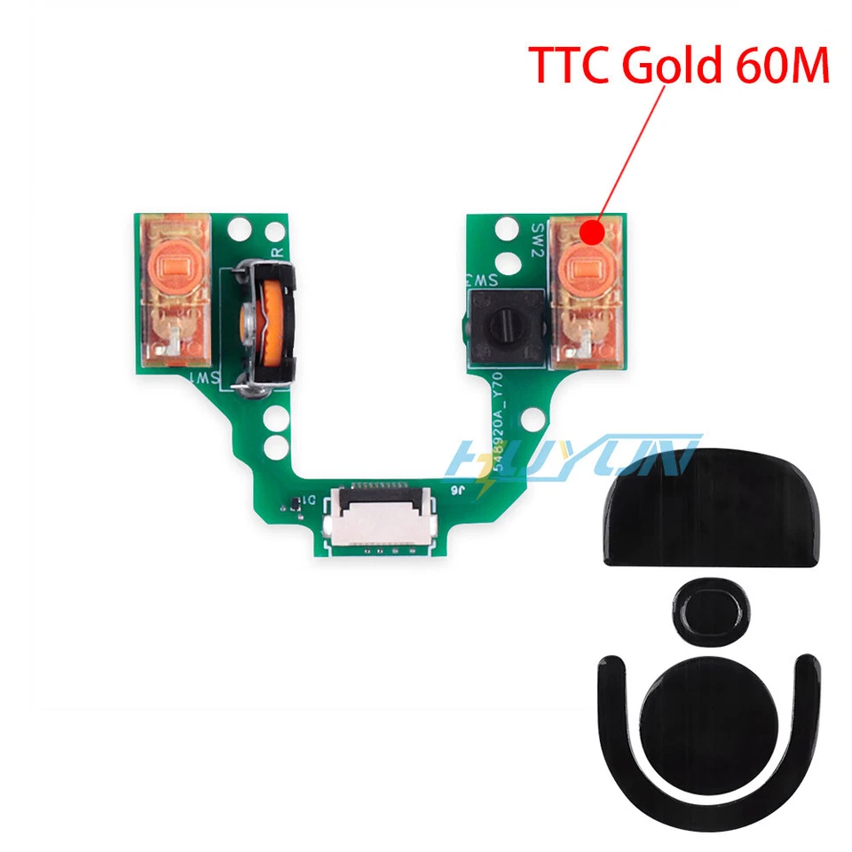 Button Board of Micro Switch Wheel Encoder for Logitech GPRO X Superlight Mouse. - Image 3 of 4