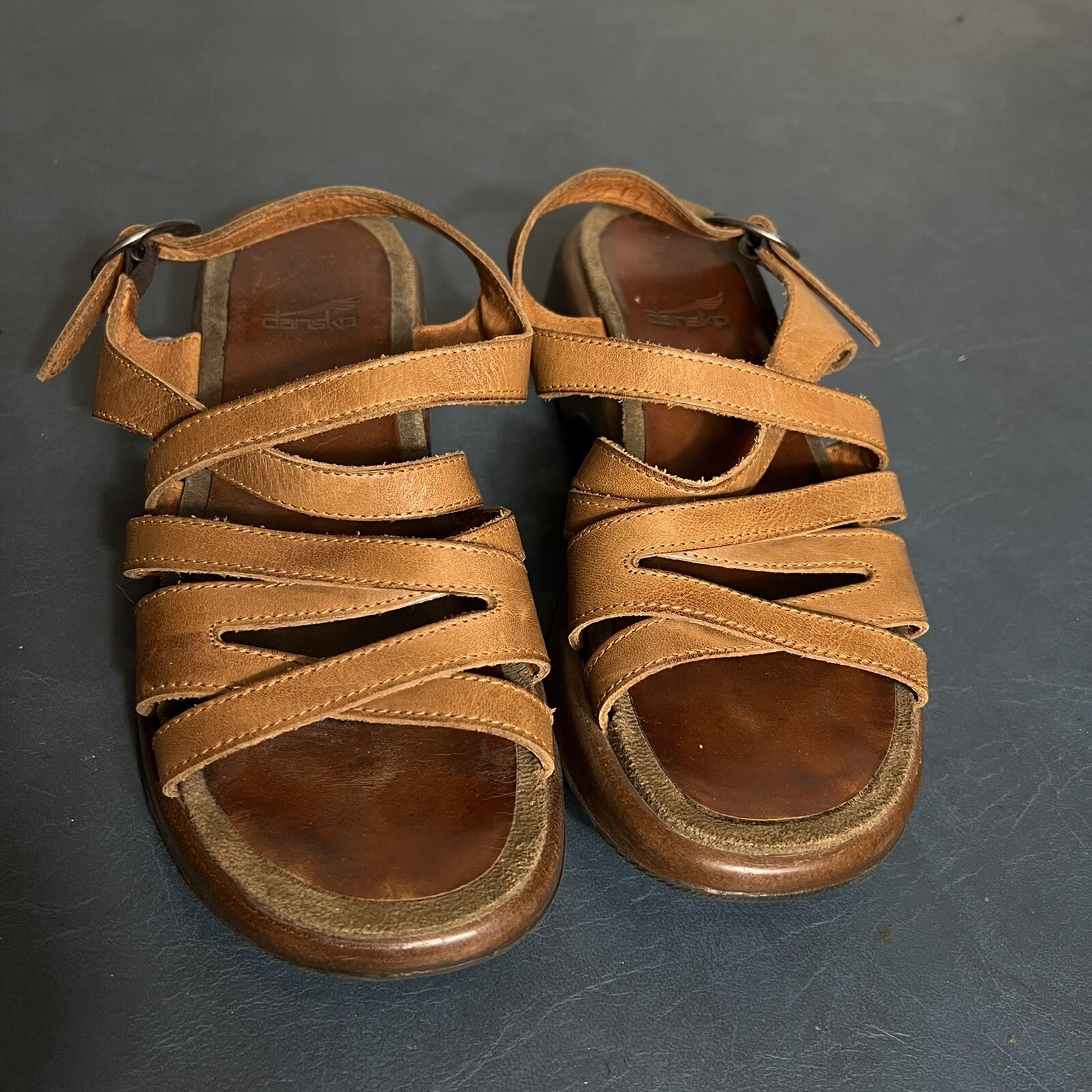dansko tan sandals
