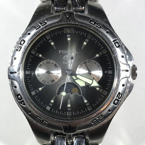 VINTAGE FOSSIL Men's 39mm Watch w/ Moon 