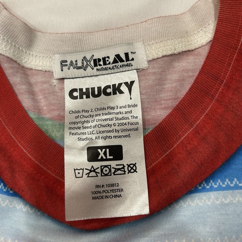 Faux Real Men's Chucky Good Guys Tee Long Sleeve T Shirt Size XL - Picture 5 of 5