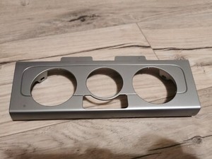 VW Polo 6R Dekor silbergrau Blende Rahmen Bedienteil Klima manuell 6R1819039D