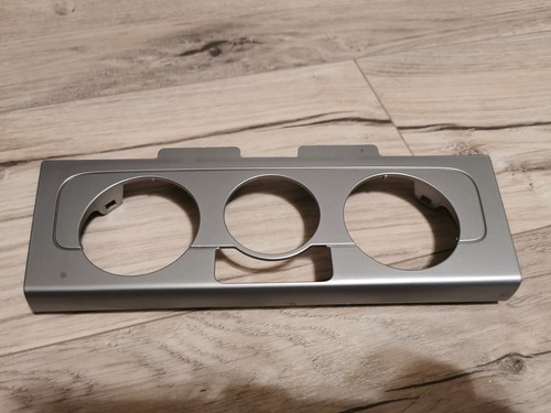 VW Polo 6R Dekor silbergrau Blende Rahmen Bedienteil Klima manuell 6R1819039D