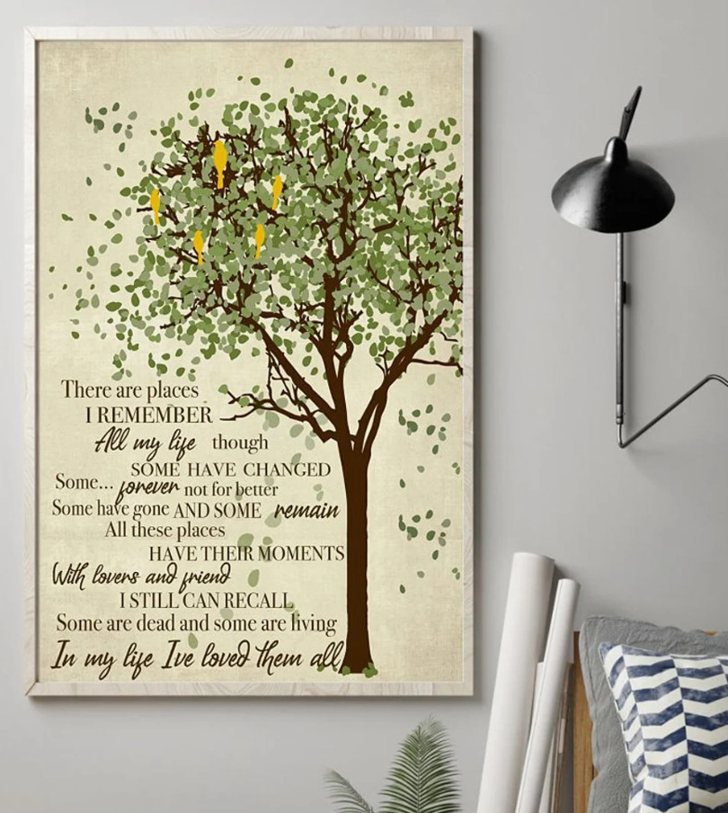  Here, There and Everywhere Song Lyric Quote Print