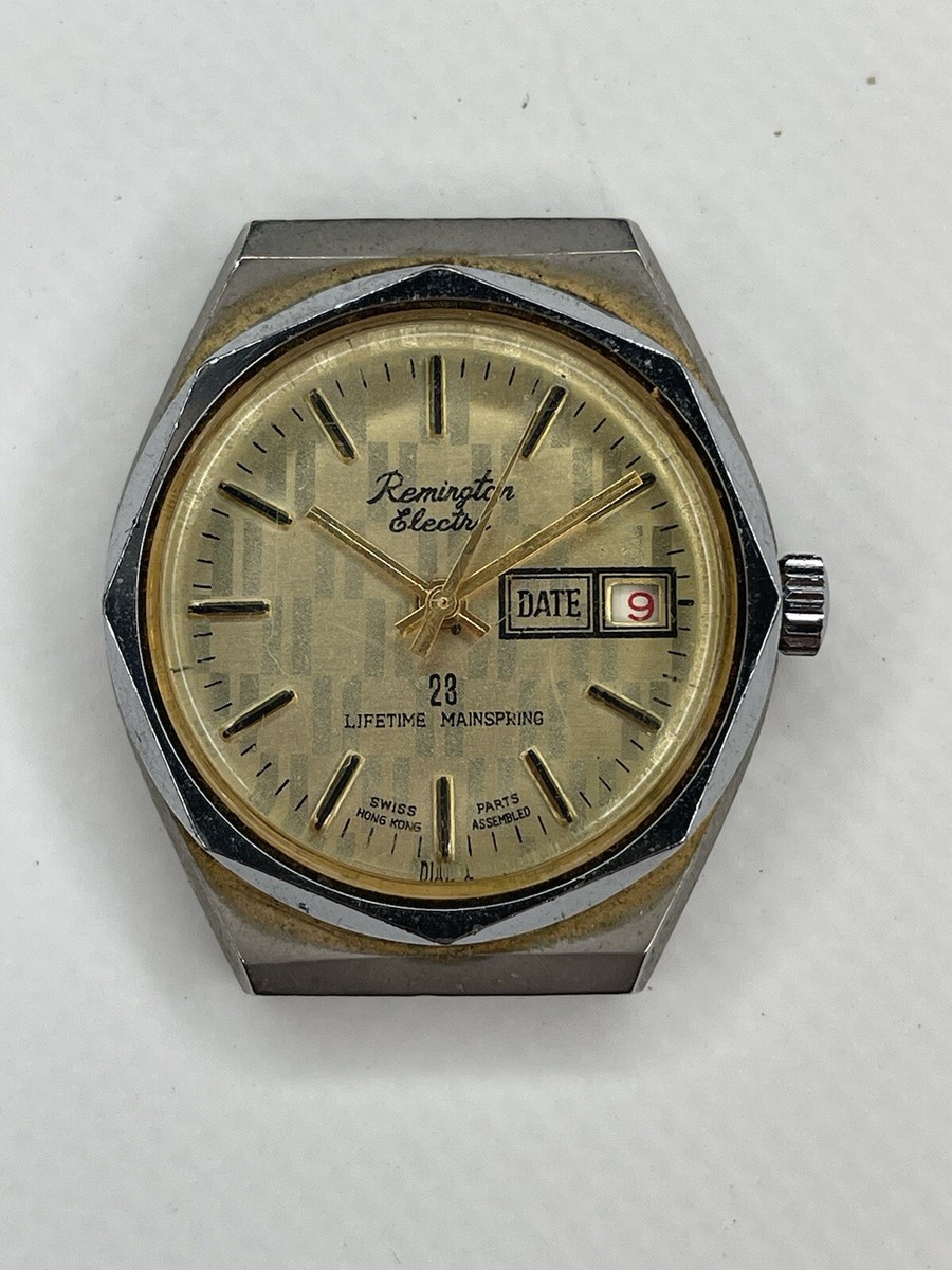 Remington Electra Watch Face 23 Lifetime Mainspring Swiss Parts