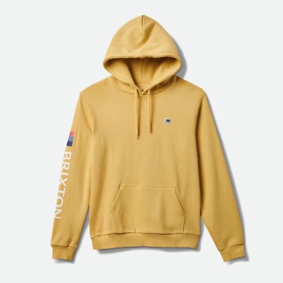 BRIXTON ALTON HOODED SWEATSHIRT GR: M STRAW