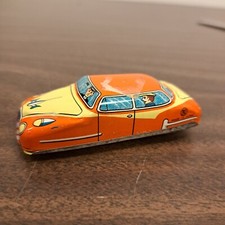 T.N. ,Vintage , Japan, Tin Litho Friction Toy Car TN Collectible
