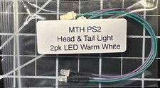 MTH Proto Sound 2 LED Replacement Headlight 2mm Warm White 2pk 