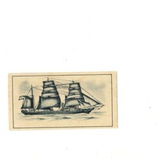 Overseas Cigarette card Type Falcon Calvo Resena historica dela armada Argentina