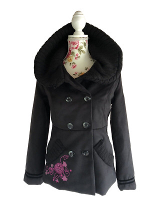 Coline Damen Mantel Gr. S Schwarz Wintermantel Winterjacke