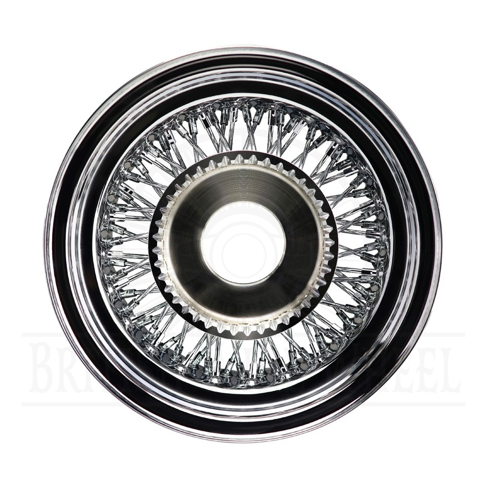 13x7 Rev 72 Spoke Cross Lace Chrome Lowrider Wire Wheel | Single | 2ND ...