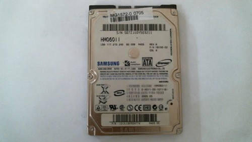 60 GB SATA Samsung Spinpoint HM060II 5400rpm 8MB HDD 2.5" interne Festplatte