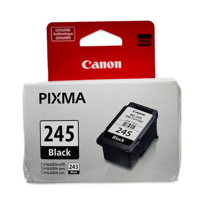 Genuine Canon PG-245 245 Black Ink Cartridge for PIXMA MG Printers NIB ...