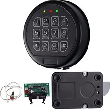 Repuesto de cerradura de seguridad para pistola con perno oscilante, teclado negro bloqueo de seguridad electrónico