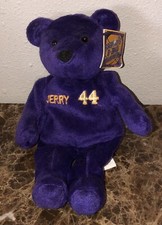 Jerry West 44 Los Angeles Lakers Salvino's Bammers NBA Pellet Bear NWT Purple