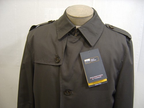 Roundtree & Yorke Mens Remove 3 in 1 Jacket Pea Coat Water Resistant Gray L $295 - Picture 2 of 12