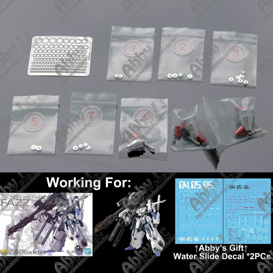 for MG 1/100 FA-010-A FAZZ ver ka Metal Details Parts Red