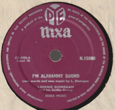   10'' 1950s Lonnie Donegan DON´T YOU ROCK ME DADDY-O   UK PYE Nixa 15080 VG++   