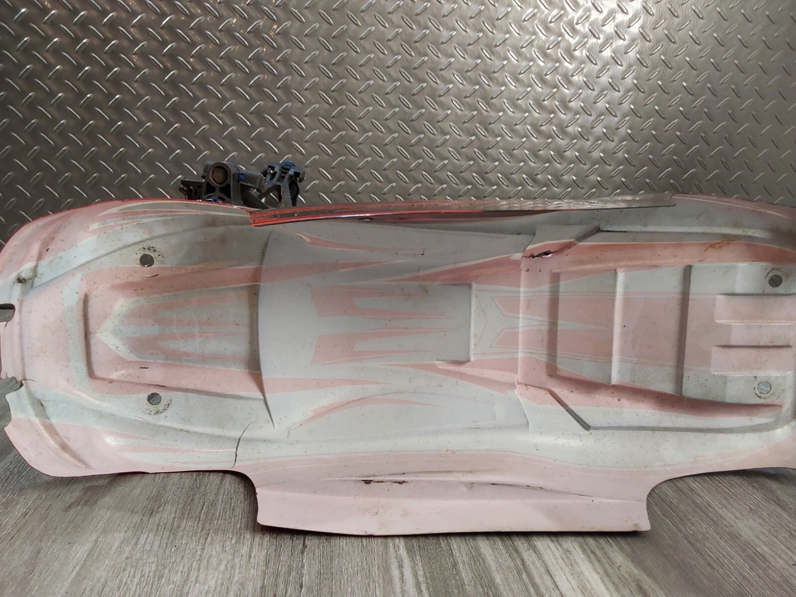Traxxas E-Revo 1.0 /8 Monster Truck Roller Slider Chassis  CVD Parts Or Repair 