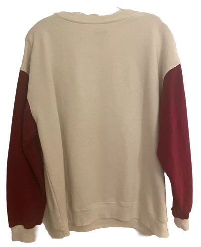 Sudadera Mujer Muñecas Bratz XXL Beige con Mangas Rojas, Bordada - Imagen 5 de 5