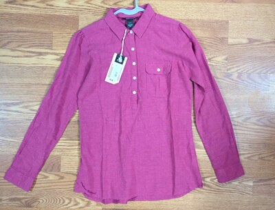 Outdoor Research Button Up Shirt. Women's Size Small. NWT Sangria 