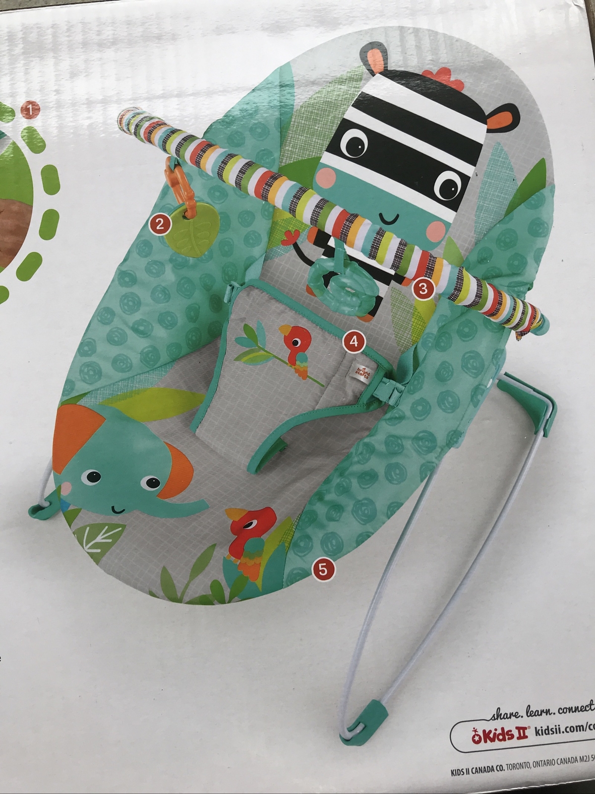 zig zag zebra vibrating bouncer