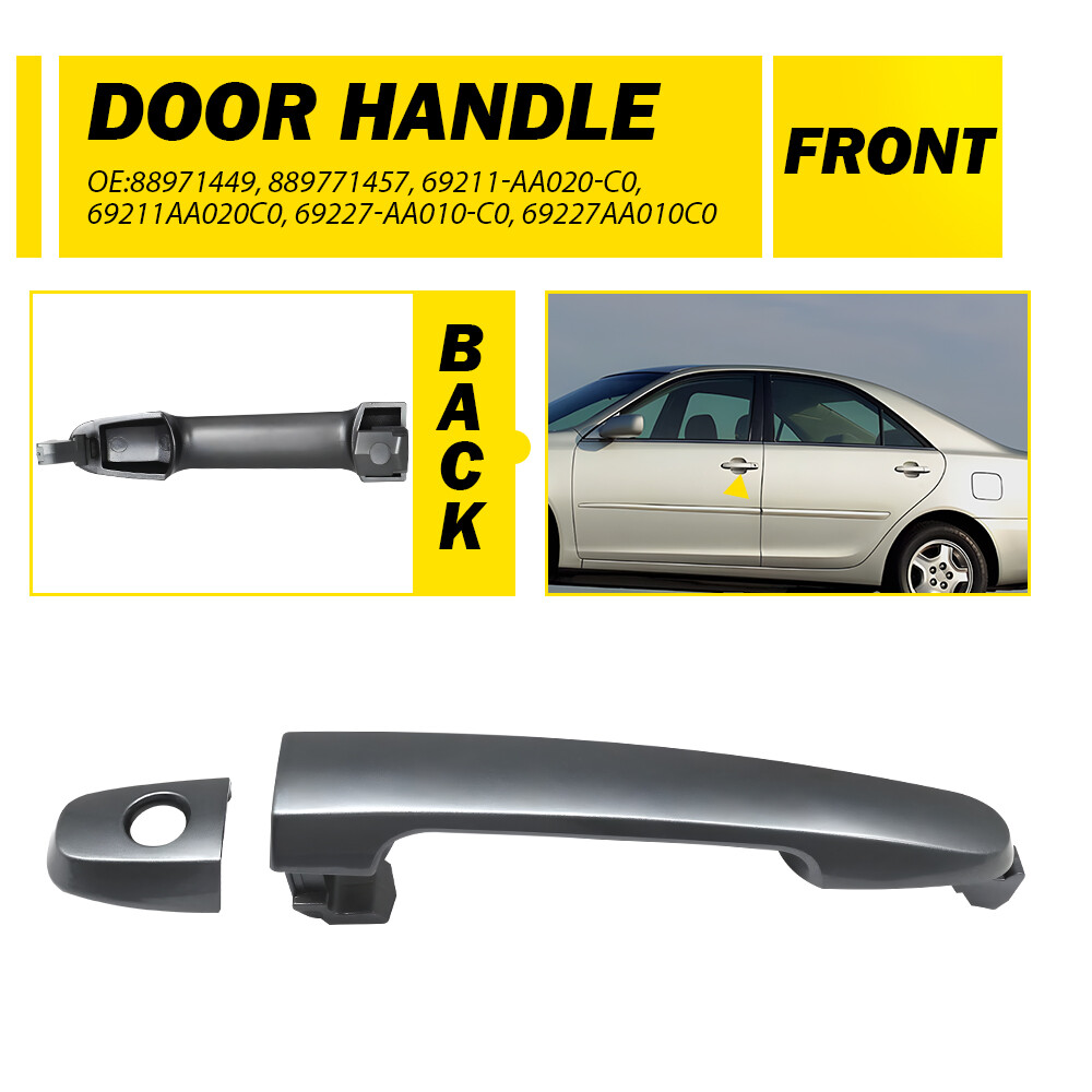 Poignée De Porte Extérieure Pour Toyota Corolla 2003-2013 - ARRIÈRE Gauche/Droite - Gris Magnétique