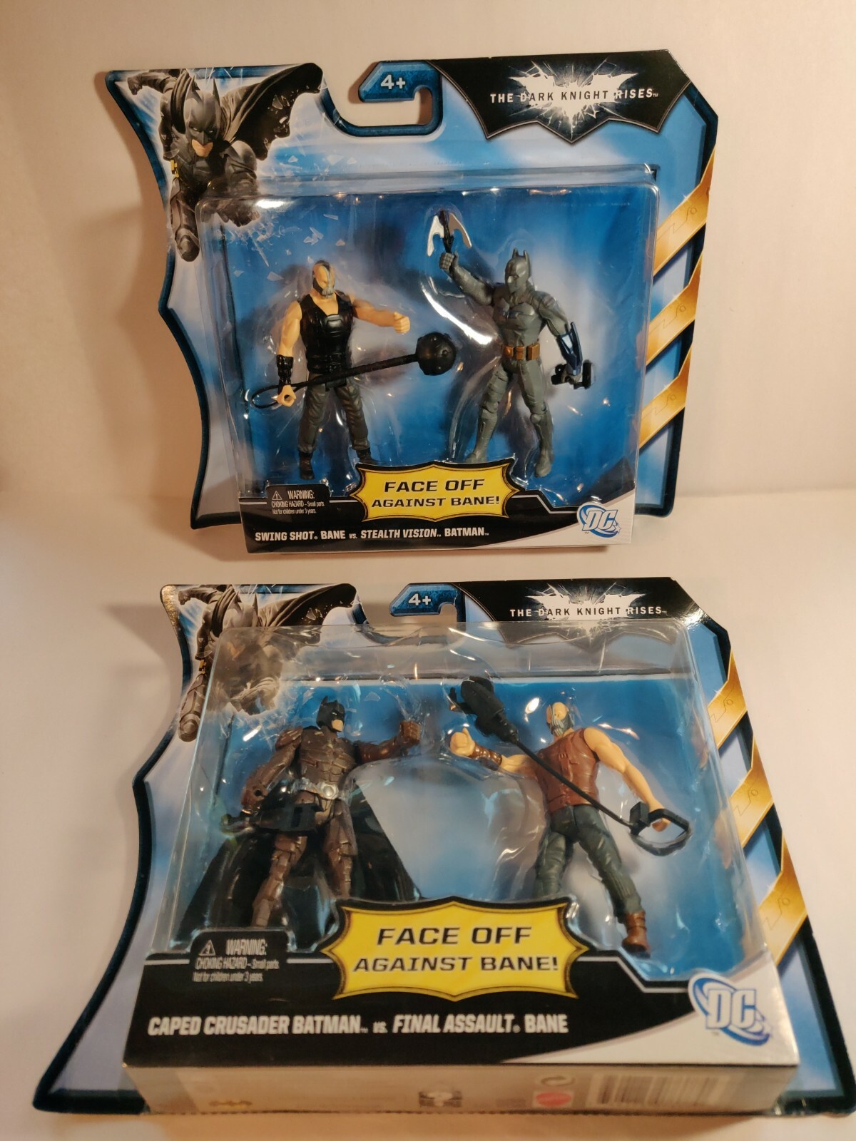 The Dark Knight Rises FACE OFF AGAINST BANE Lot of 2 (CosBman747)