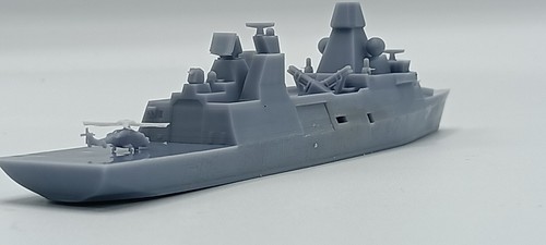 Type 31 waterline ship model 1/700 Resin Printed with Wildcat - Picture 5 of 13
