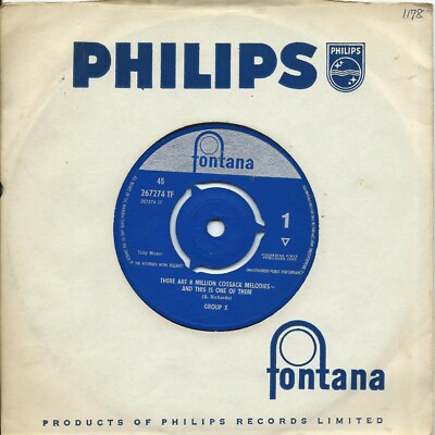 Group X:There are 8 million cossack melodies.../Teneriffe:UK Fontana:1963