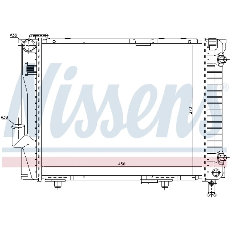 Kühler Wasserkühler Pour Mercedes Coupe Saloon C124 300 CE 320 W124 260 E 280 - Photo 1/1