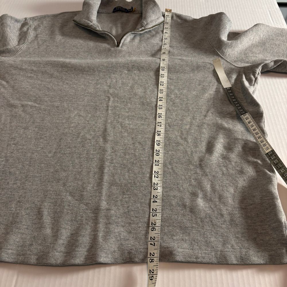 Ralph Lauren Polo Classic Quarter-Zip Sweater Gray Heather Casual Pullover thumbnail 8