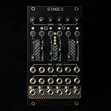 Instruments mutables Stages Eurorack Synthétisé modulaire CV Nouveau séquencier (noir/or)