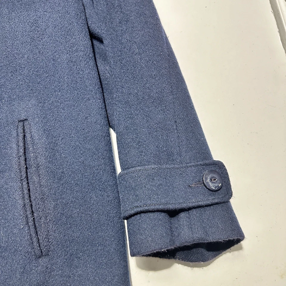 Abrigo para mujer Alorna Super Fina L doble botonadura forrado negro mezcla de lana aleta Foto 3 de 4