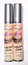 2 PACK! PROSA Eyelash MASCARA PROFESIONAL SILICONE 4 en 1