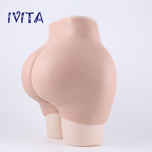 Silicone Buttock Pants XL Size Lifelike Open Pants Hip Thicken 7cm Drag-Queen - Picture 9 of 12