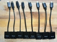 Moread DisplayPort (DP) to DVI Adapter, Gold-Plated. Pack of Eight (8)