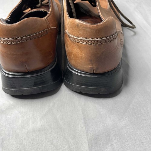 Kenneth Cole Reaction Brown Leather Lace Up Shoes Size 9 1/2 Great Condition - Picture 4 of 8