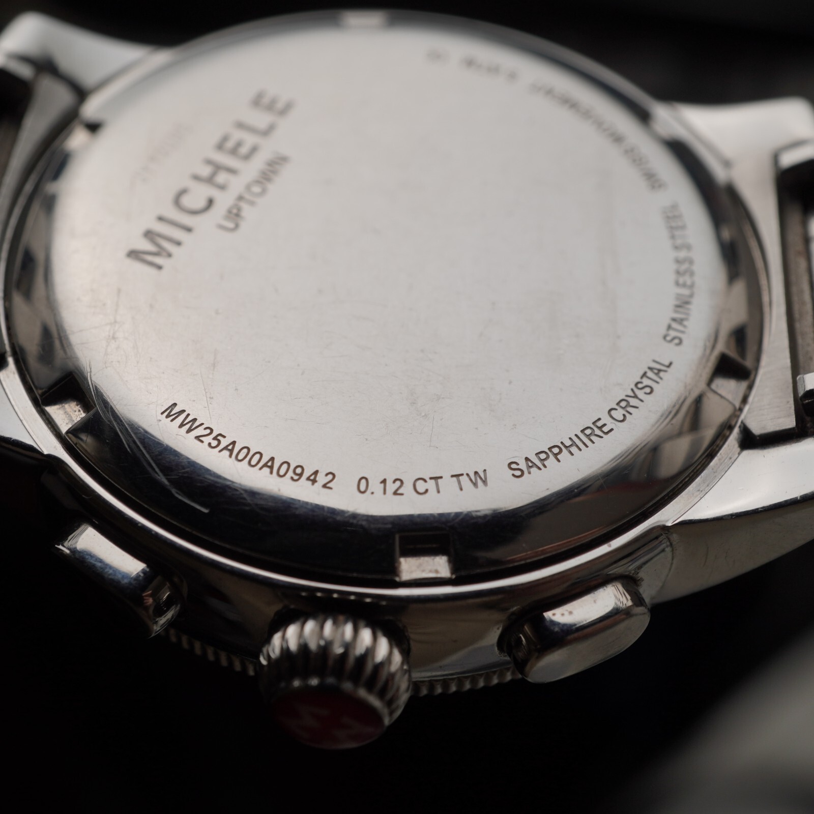 Michele Uptown Swiss watch MW25A00A0942 0.12 CT TW diamonds sapphire 39mm 5M image 6