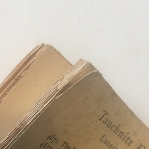 The Stolen Bacillus by H.G. Wells. 1896. Tauchnitz Edition vol. 3128, 285 p. - Picture 5 of 7