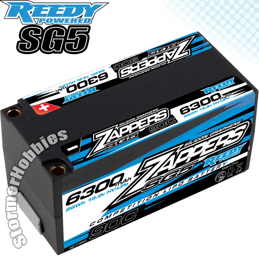 ~SUPER SALE~ Reedy Zappers HV SG5 4S Shorty 90C LiPo Battery 6300mAh ASC27390..