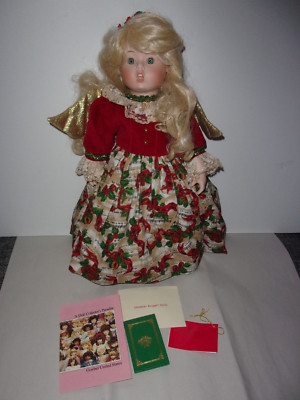 GOEBEL ANGEL DOLL MUSICAL PORCELAIN HEAVENLY HARMONY PLAYS SILENT NIGHT
