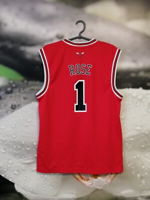 Chicago Bulls 2014 NBA shirt jersey Adidas #1 Derrick Rose size S