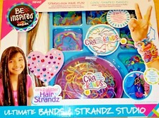 NEW Be Inspired Girl Cra-Z-Art ULTIMATE BANDS  HAIR STRANDZ STUDIO Bracelets