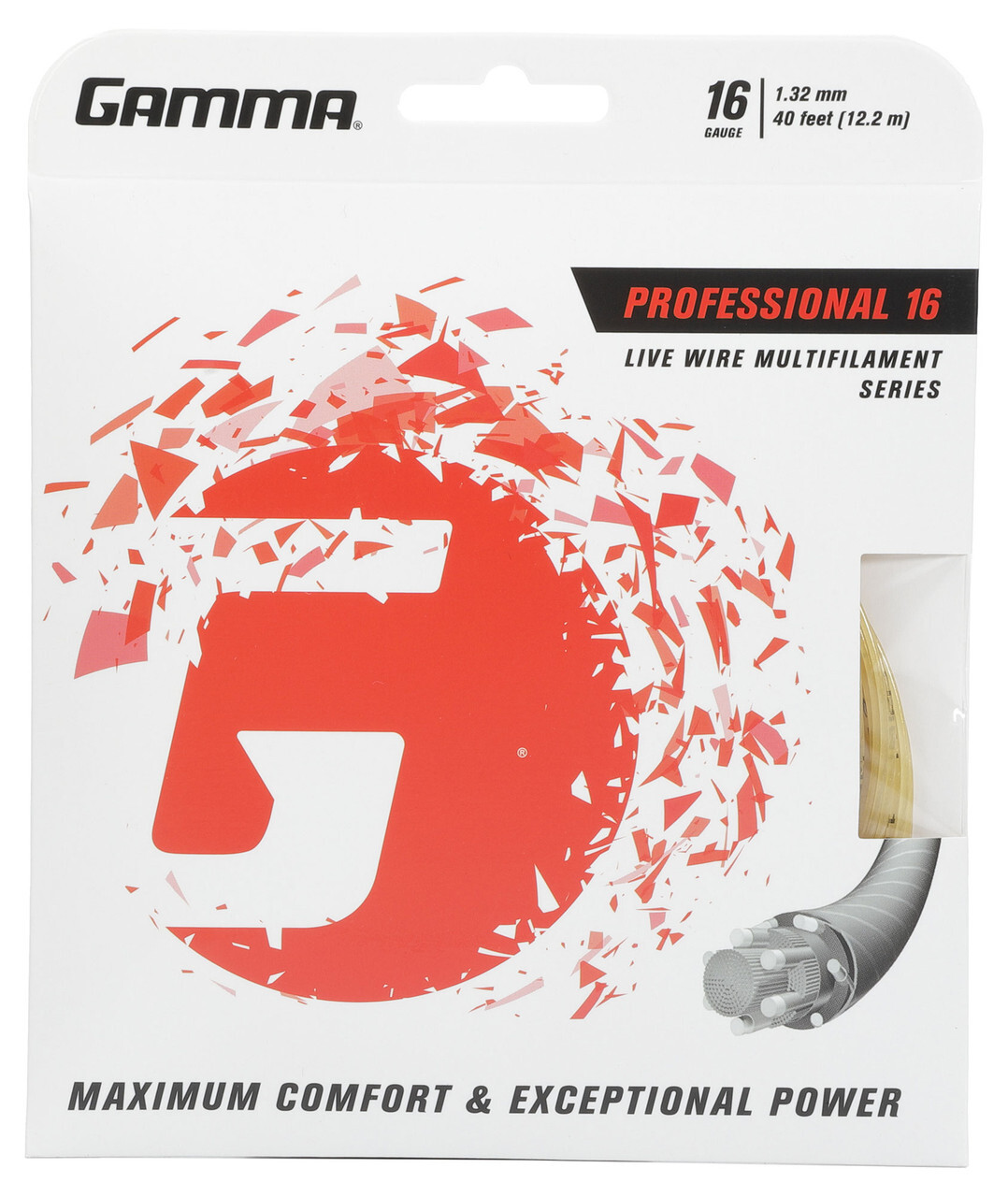 Gamma Live Wire Professional 16 Tennis Strings Set