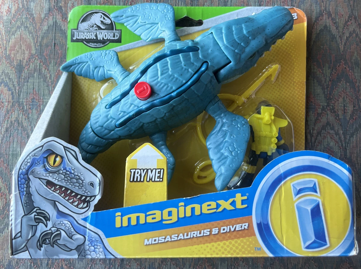 NEW Fisher Price Imaginext Jurassic World Mosasaurus Diver